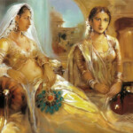 Rajput Princess And Her Maid Poster
