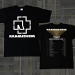 Rammstein Europe Stadium Tour Date 2019 Gildan Black T Shirt S 2XL