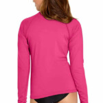 Rash Guard Long Sleeve Pink Wet Effect Inc