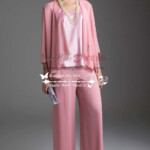 Regency Chiffon Women s Outfits Lovely With Jacket Trouser Suit For