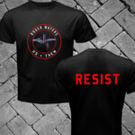 Resist Us Them Roger Waters 2017 Tour Black T Shirt Tee 2 Sides Mens