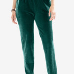 Ribbed Velour Straight Leg Pant Plus Size Casual Pants Woman Within