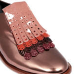 ROBERT CLERGERIE Jupin Metallic Leather Kilties Metallic Loafers