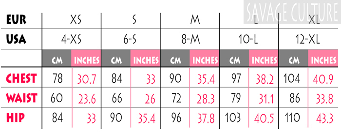 Pants Size Chart In Cm - Size-Chart.net