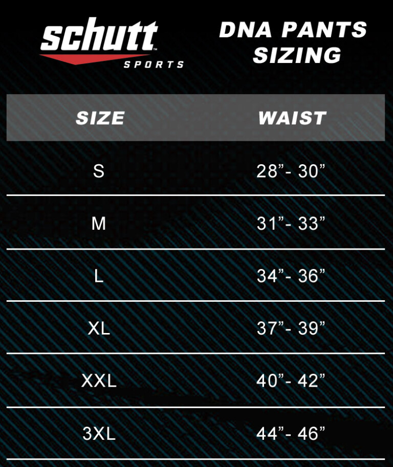 Rawlings Youth Football Pants Size Chart