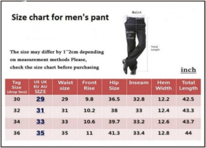 Leatt Mens Pants Size Chart - Size-Chart.net