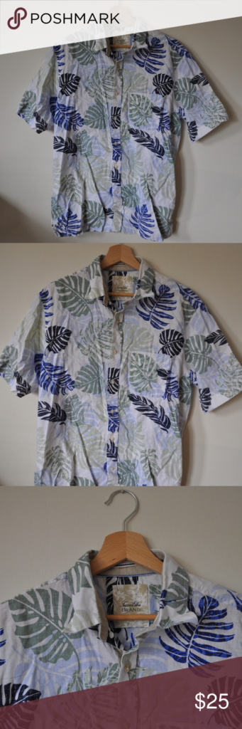 Tasso Elba Island Mens Floral Hawaiian Shirt M Floral Hawaiian Shirt 