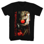 Terminator Shirt Red Eye Black T Shirt Terminator Shirts