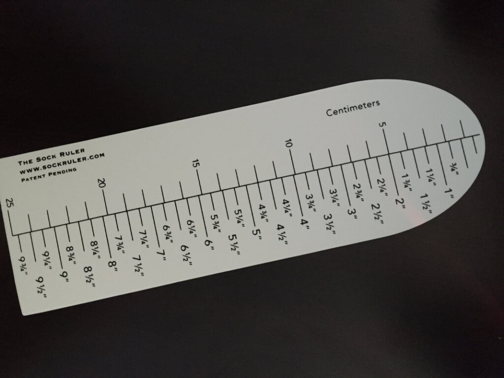 The Sock Ruler The Sock Ruler