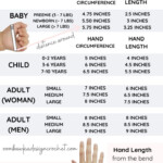 This Hand Size Chart For Mittens And Gloves Includes Common