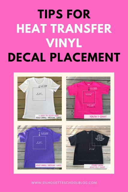 Tips For Heat Transfer Vinyl Shirt Decal Placement Silhouette School