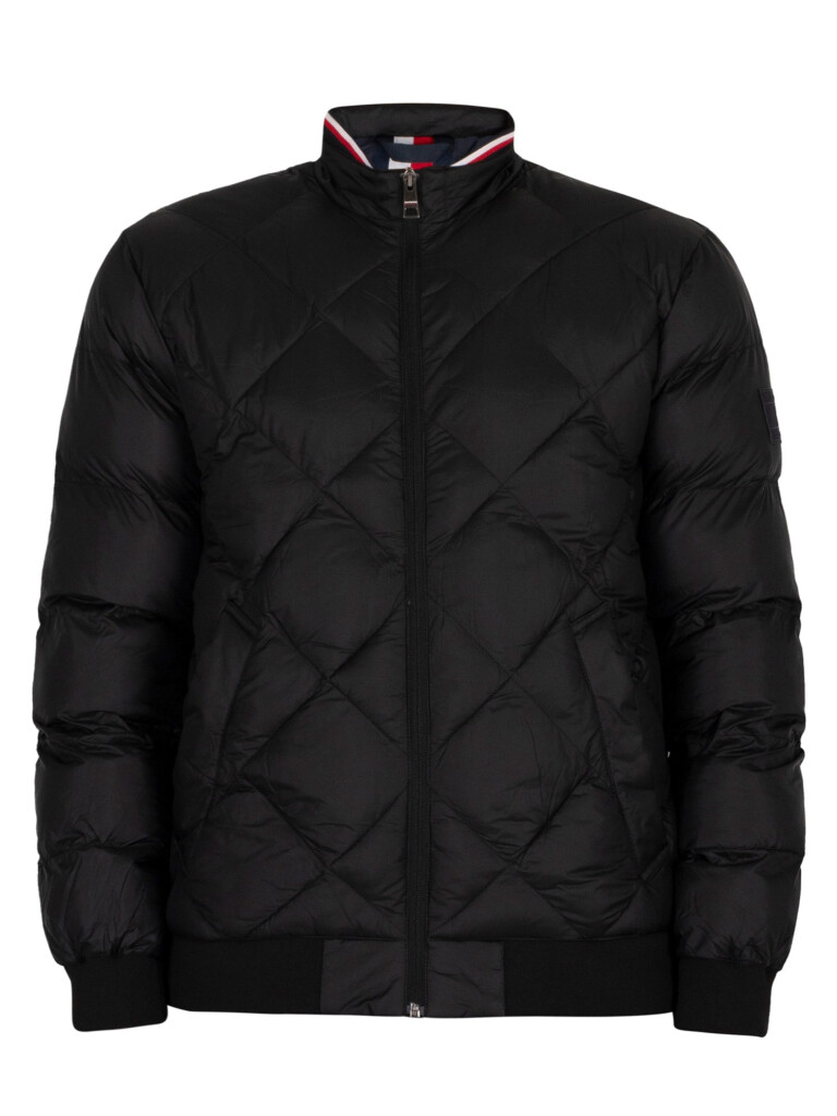 Tommy Hilfiger Two Tones Padded Bomber Jacket Black Standout