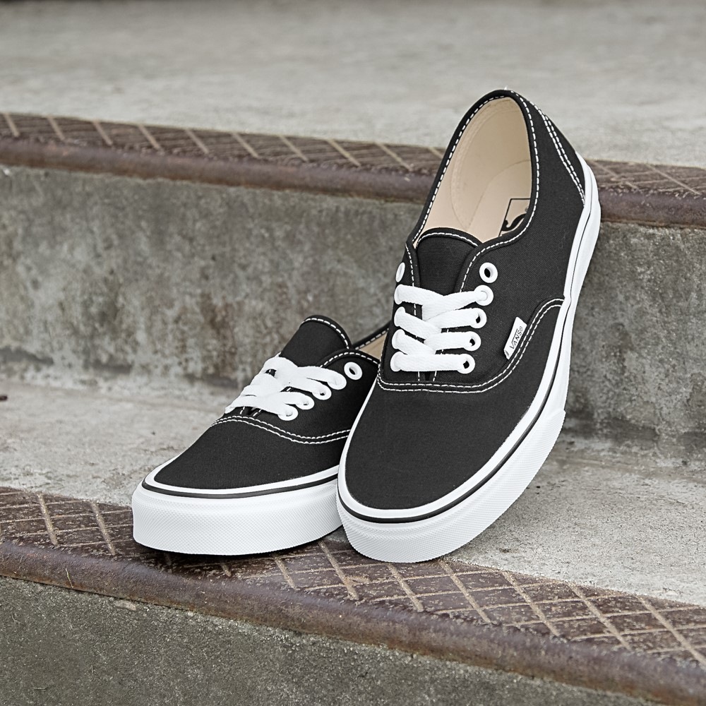 Vans Authentic Skate Shoe Black White JourneysCanada