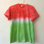 Watermelon Fruit Tie Dye Dip Dye T Shirt Fruit Of The Loom