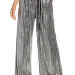 Wide Leg Sequin Pants Fashion Clothes Women Sequin Pants Sequin