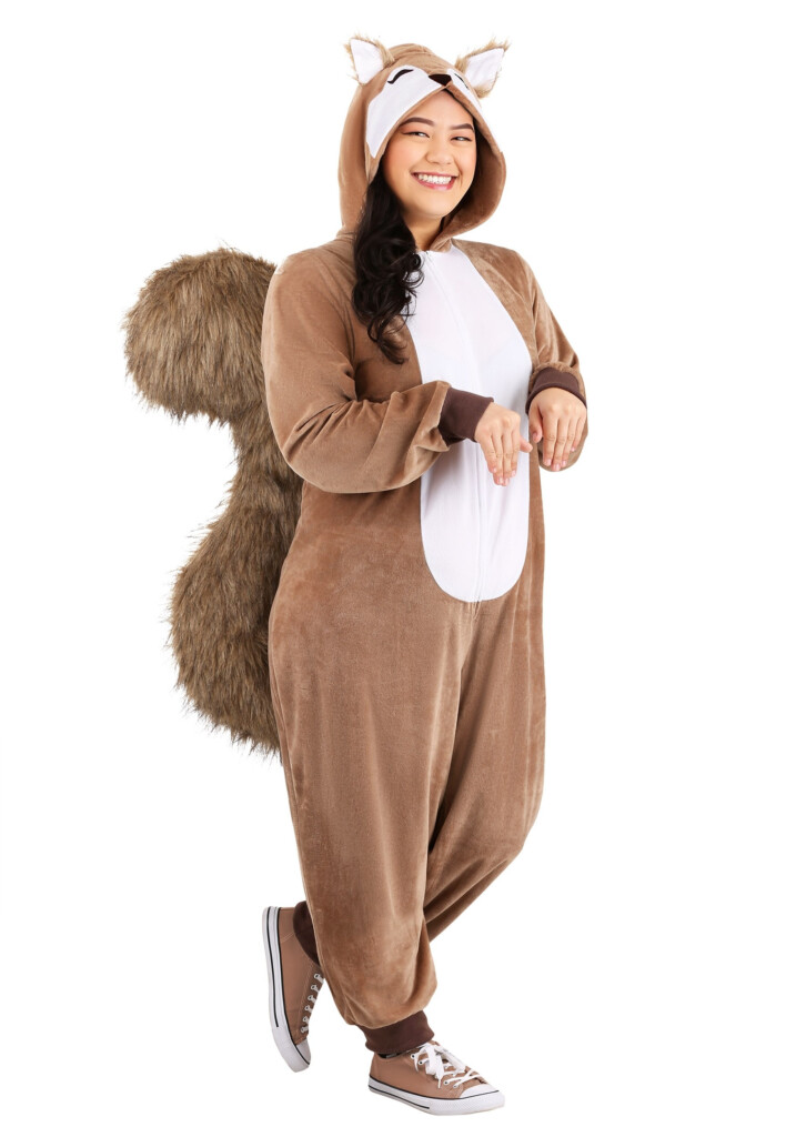 Women s Scampering Squirrel Plus Size Costume