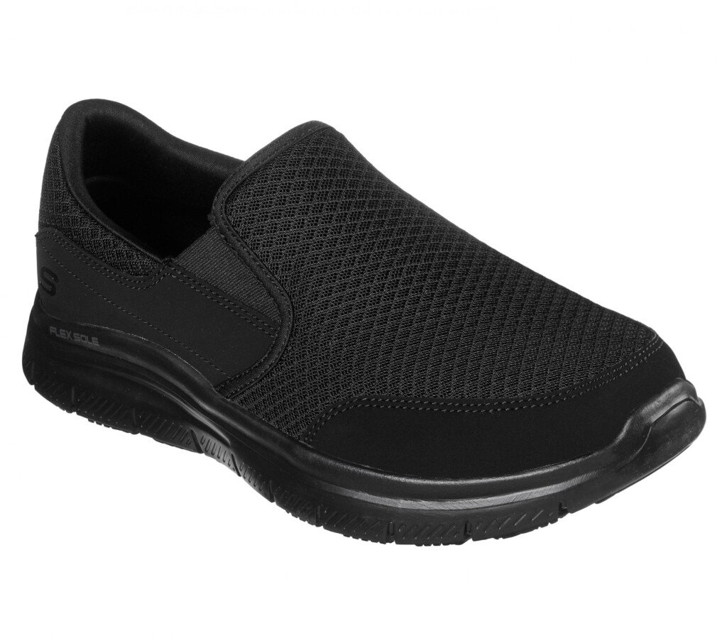 Work Relaxed Fit Flex Advantage McAllen SR Black SKECHERS Mens 