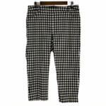 Zac Rachel Woman Black White Check Cropped Pants Zac And Rachel